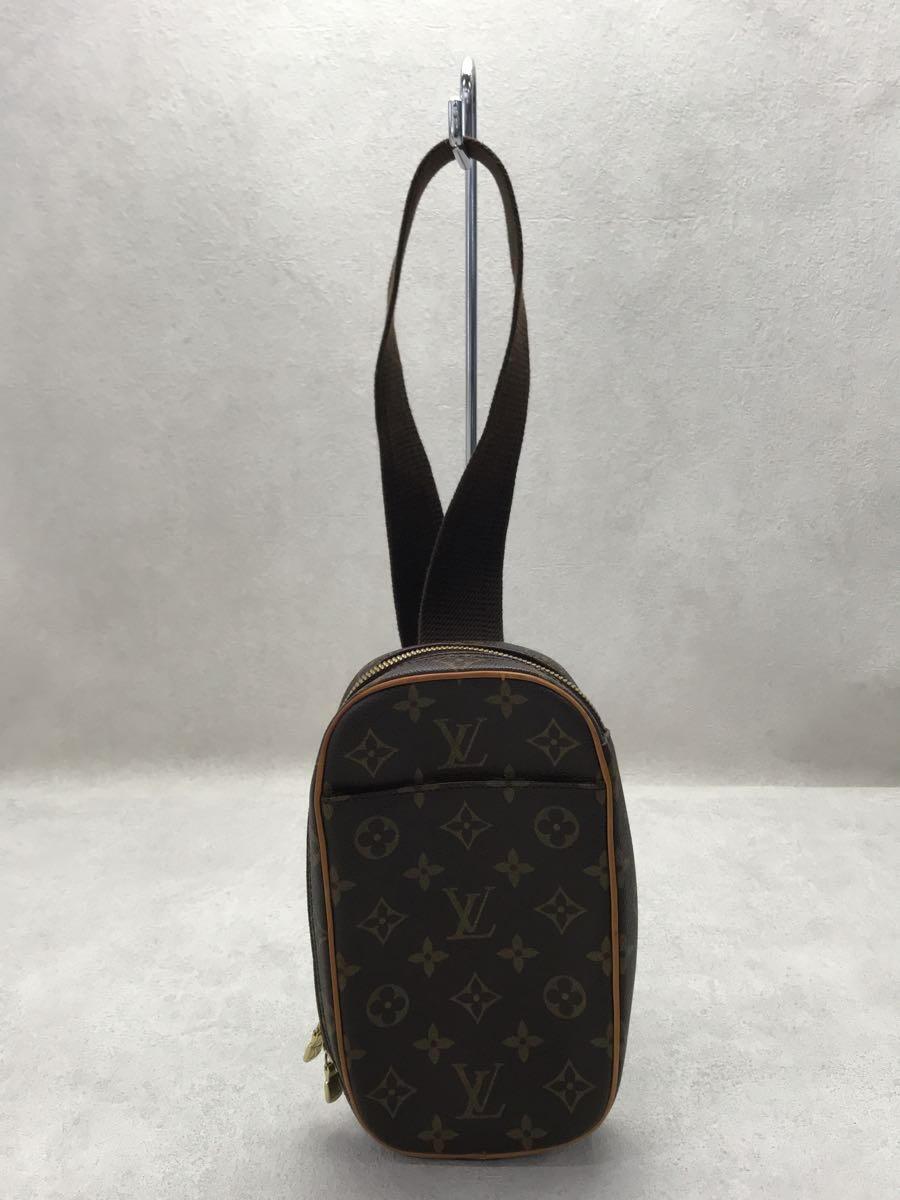 LOUIS VUITTON◇ポシェット・ガンジュ モノグラム・キャンバス BRW/PVC