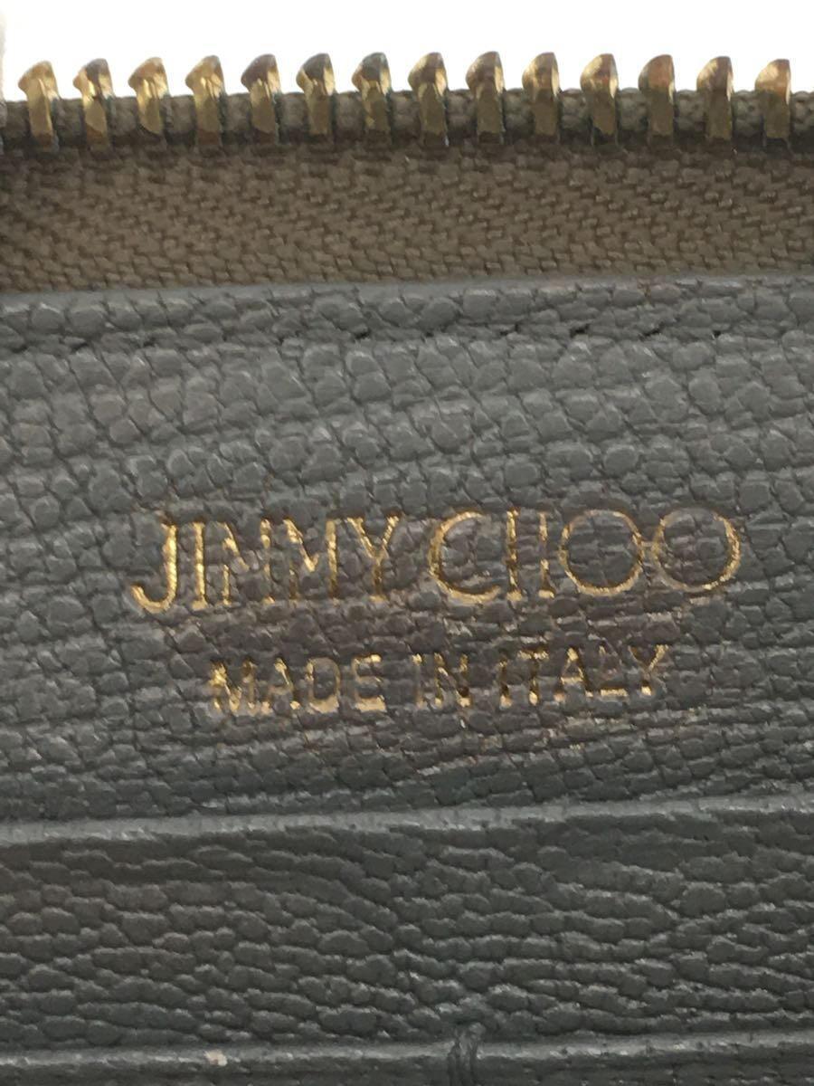 JIMMY CHOO◆長財布/レザー/GRY/メンズ_画像3