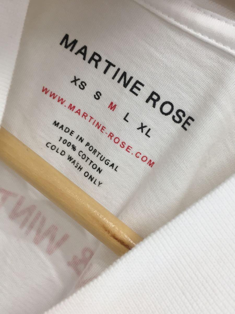 MARTINE ROSE◆長袖Tシャツ/M/コットン/ホワイト/S10MR605J_画像3