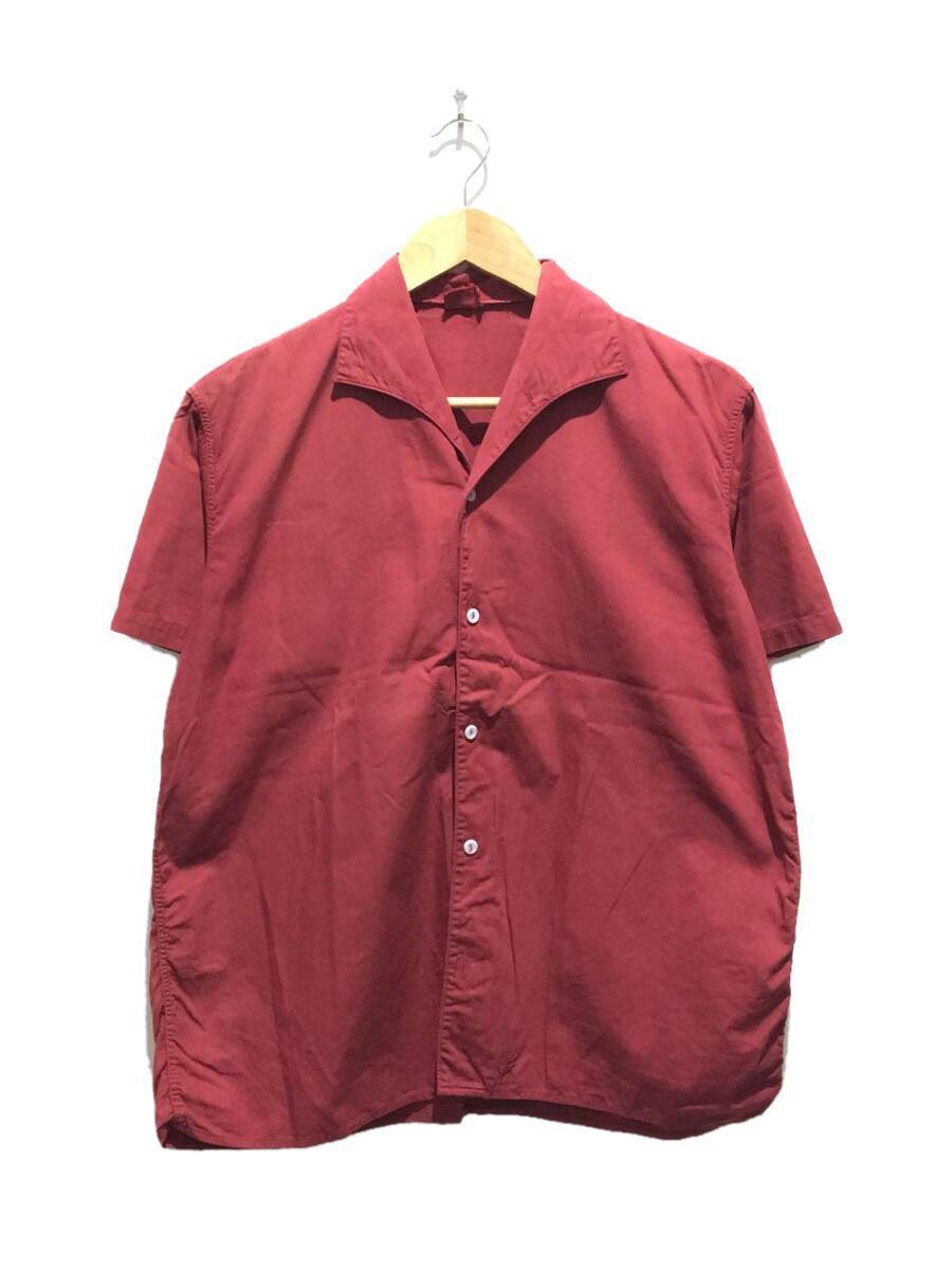 70s-80s VINTAGE ヴィンテージイタリアンカラー 半袖シャツ/RED_画像1