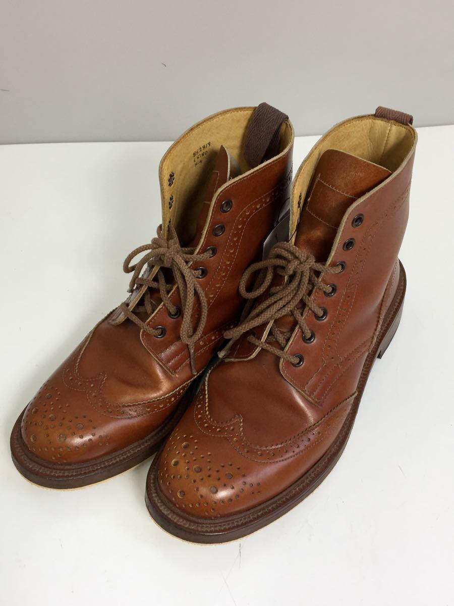 Tricker’s◆ウィングチップ/ブーツ/-/BRW/レザー/852819_画像2