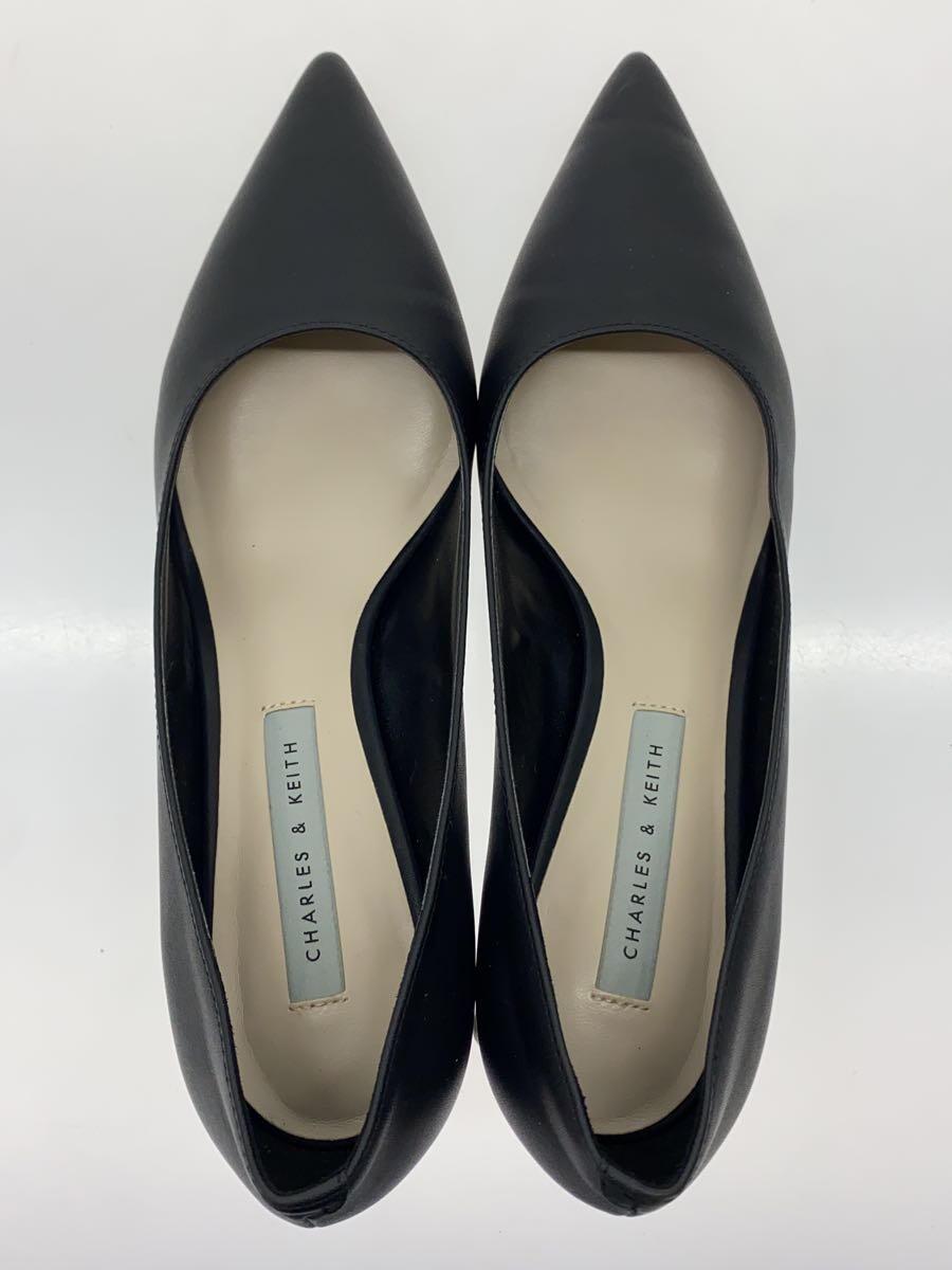 CHARLES&KEITH◆チャールズアンドキース/パンプス/38/BLK/ブラック/チャンキーヒール_画像3