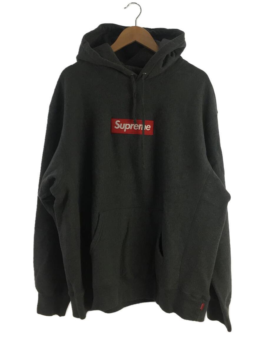 Supreme◆box logo hooded sweatshirt/XL/コットン/GRY