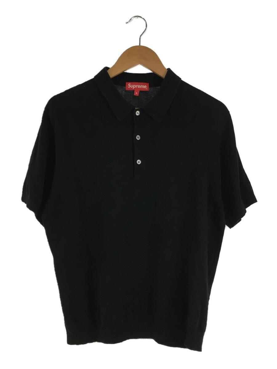 Supreme◆ポロシャツ/S/コットン/BLK/Knit Polo