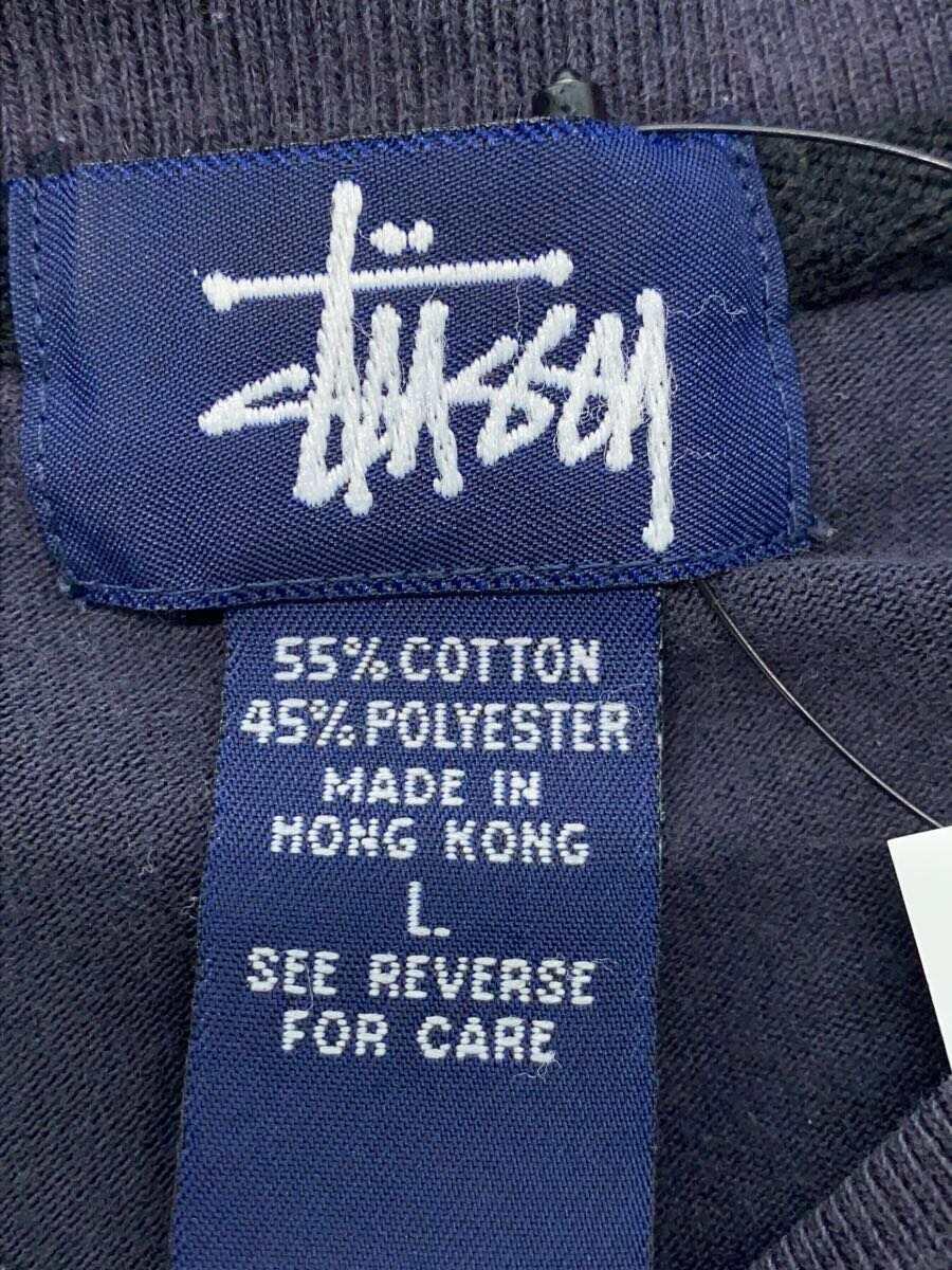 逆輸入 STUSSY◇OLD/オールド/紺タグ/ラグラン/長袖Tシャツ/L/コットン