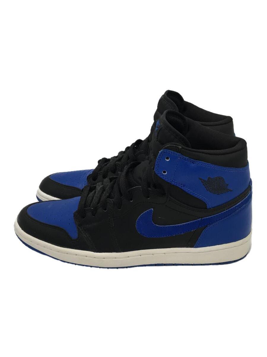 NIKE◆AIR JORDAN 1 RETRO/エアジョーダンレトロ/ブラック/136066-041/28cm/BLK_画像1