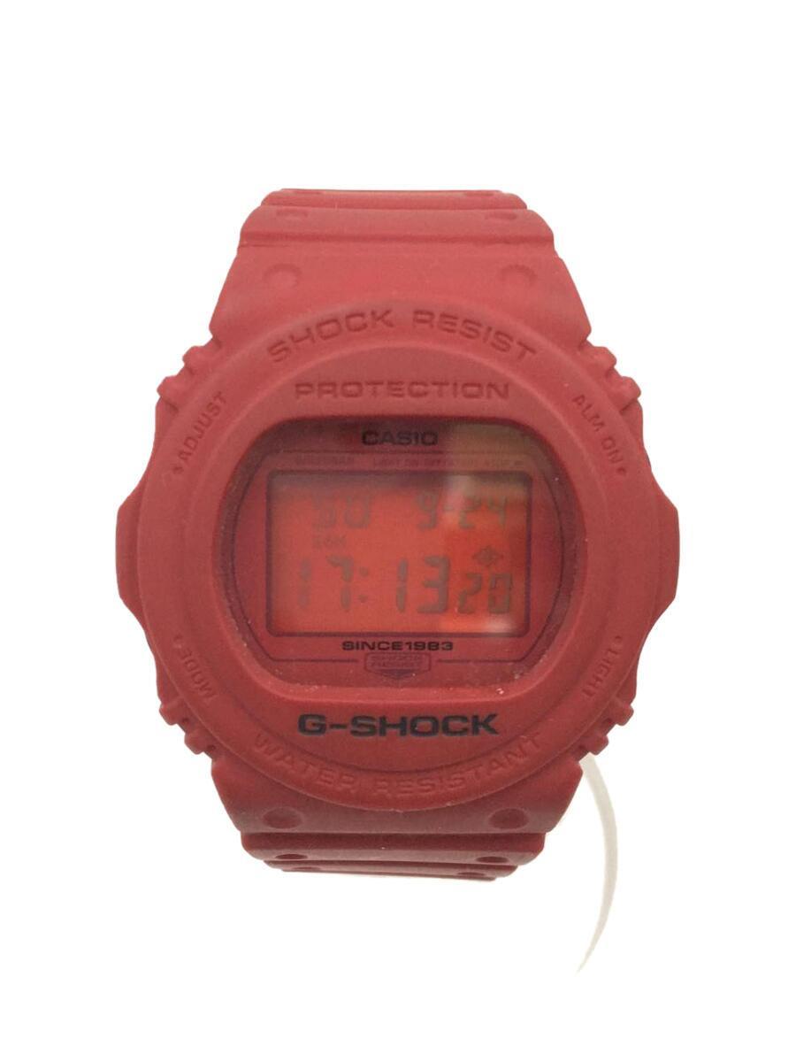 CASIO◆クォーツ腕時計・G-SHOCK/デジアナ/RED