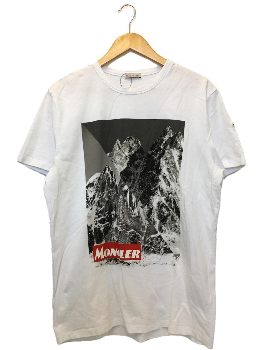 2022最新のスタイル MONCLER◇Tシャツ/半袖カットソー/XL/コットン/WHT
