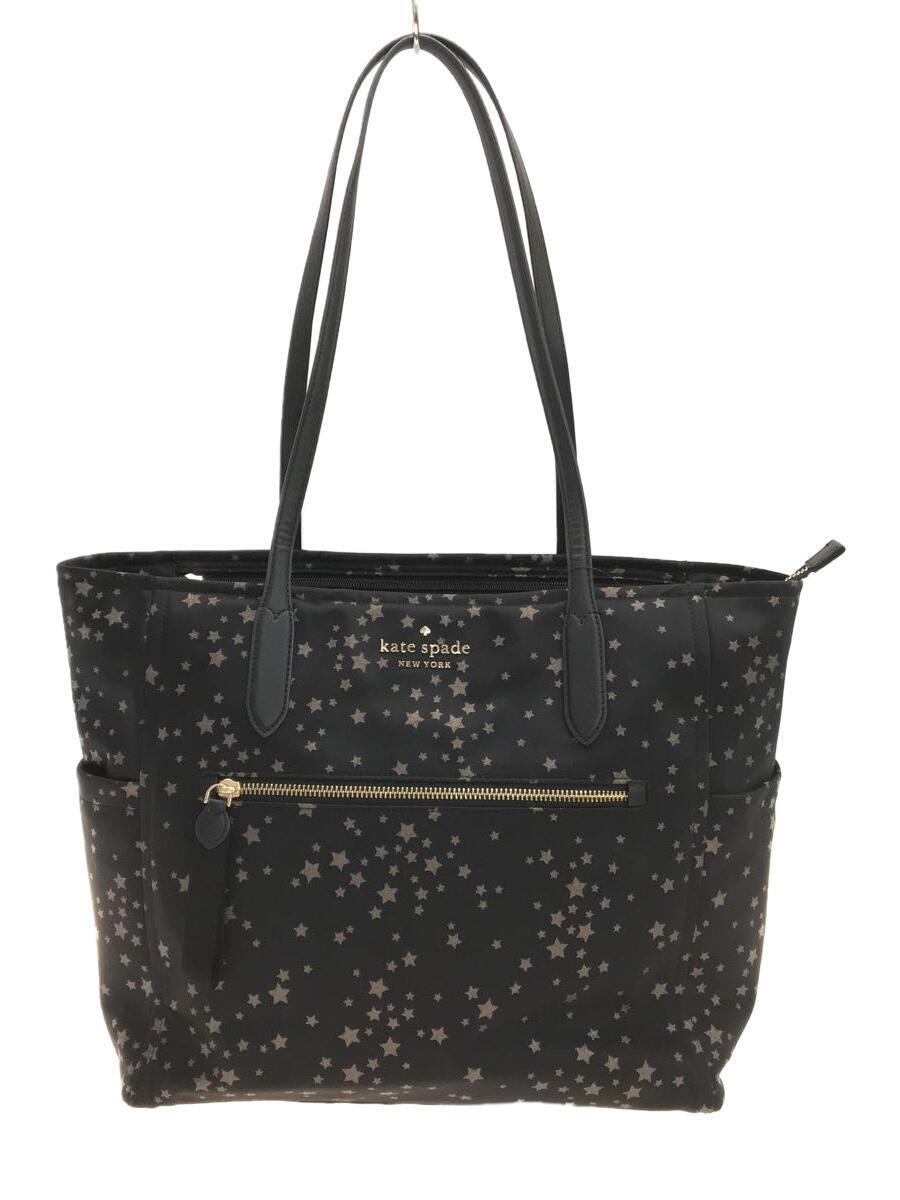 kate spade new york◆バッグ/-/BLK/星柄