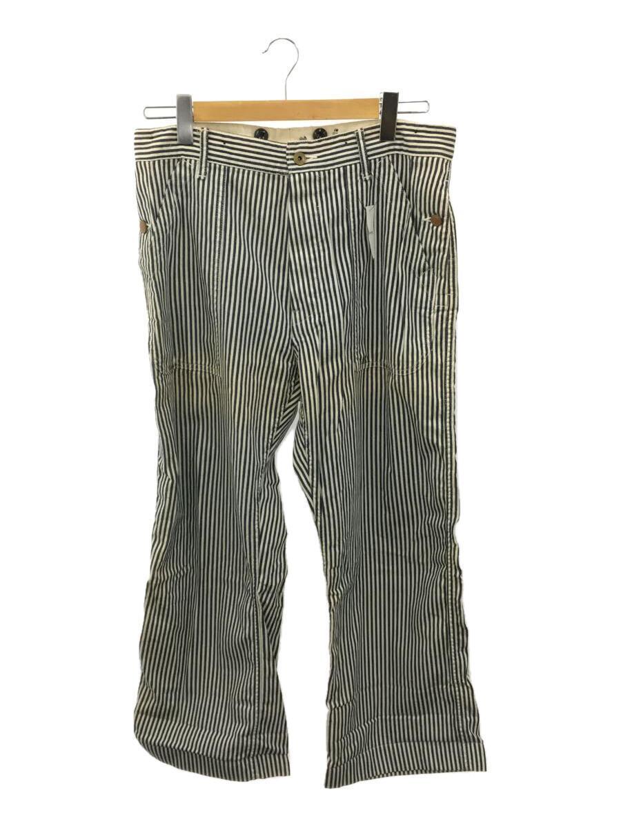 WEIRDO◆ボトム/M/コットン/BLU/ストライプ/WRD-15-SS-08/×RAILCHIEF OVERPANTS