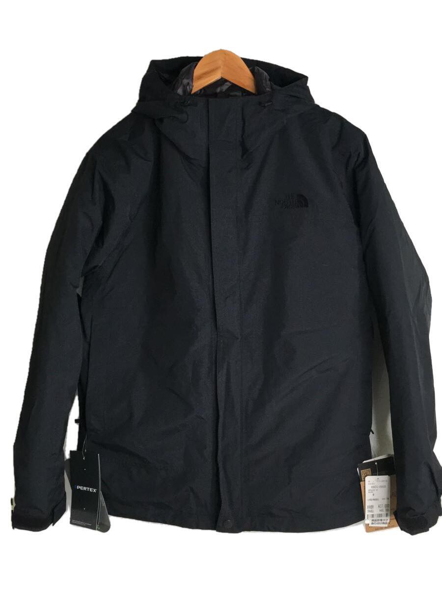 THE NORTH FACE◆CASSIUS TRICLIMATE JACKET_カシウストリクライメイトジャケット/M/ナイロン/黒/無地