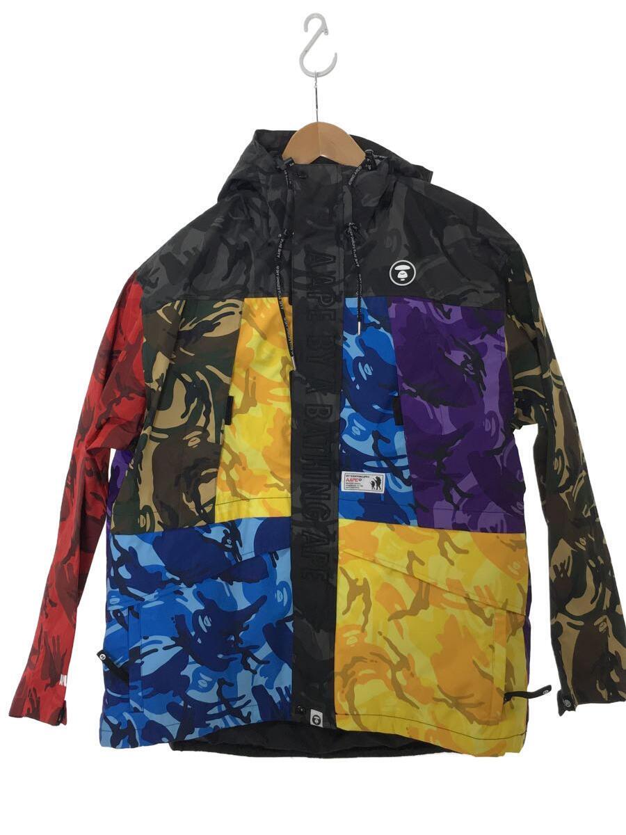 AAPE BY A BATHING APE◆マウンテンパーカ/L/AAPJKM7390XAF/Colour block camo jacket