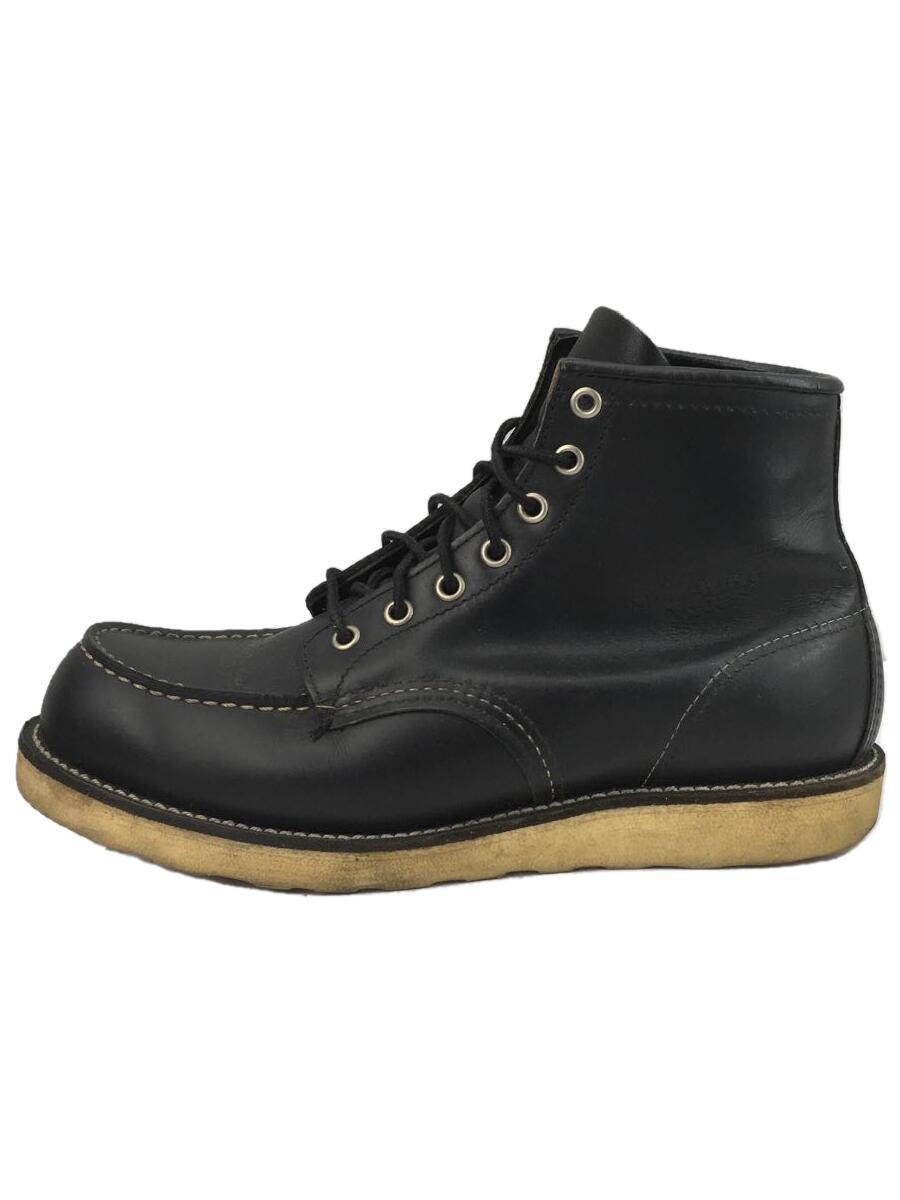 RED WING◆ブーツ/41/BLK/レザー/8179