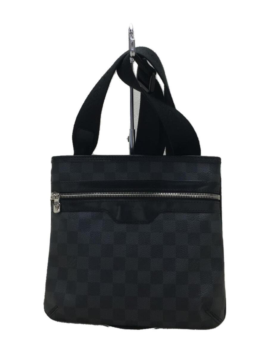 LOUIS VUITTON◆トマス_ダミエ・グラフィット_BLK/PVC/BLK_画像1