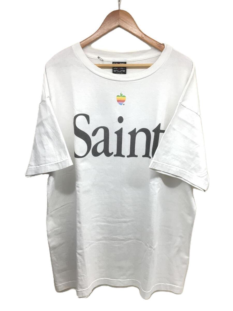 SAINT MICHAEL◆Tシャツ/XXL/コットン/ホワイト/プリント/sm-a23-0000-005/使用感有_画像1