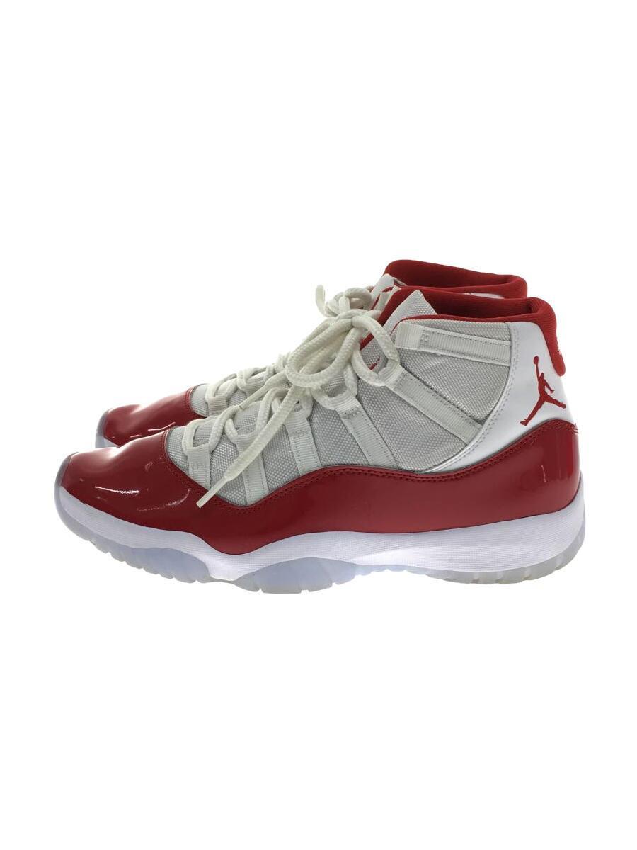 NIKE◆AIR JORDAN 11 RETRO VARSITY RED 2022/ハイカットスニーカー/27.5cm/RED