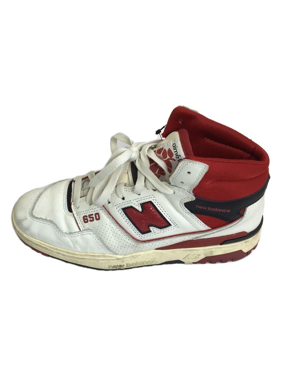 NEW BALANCE◆×Aime Leon Dore/ローカットスニーカー/BB650RE1/26cm/WHT