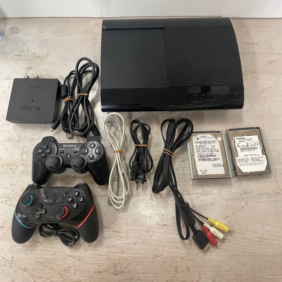 2837　PS3　CECH-4300C　ブラック SONY PlayStation3　ジャンク品　地デジチューナー・コントローラー付属