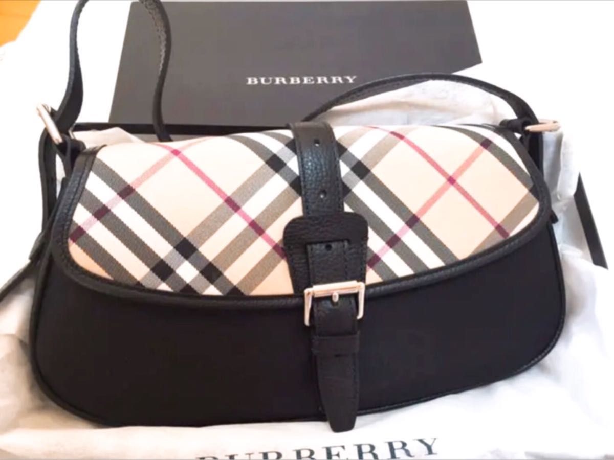 新品 未使用 日本製 牛革 バーバリー BURBERRY ハンドバッグ