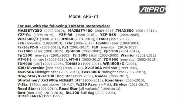 アイプロ製★スピードヒーラー APSY1 AIpro（アイプロ）DT230 ランツァ WR250R/X YZF-R1 YZF-R6 メーター誤差補正デバイス_画像3