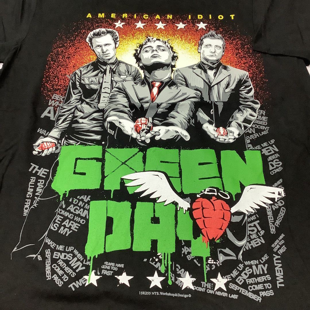 SR13B2. バンドTシャツ Lサイズ　GREEN DAY ⑤ グリーンデイ_画像2