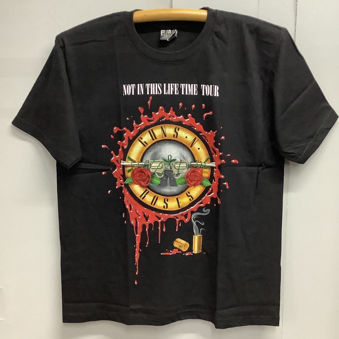 SR8B1. 両面プリントバンドTシャツ Lサイズ　GUNS N’ ROSES ① ガンズアンドローゼズ　GNR