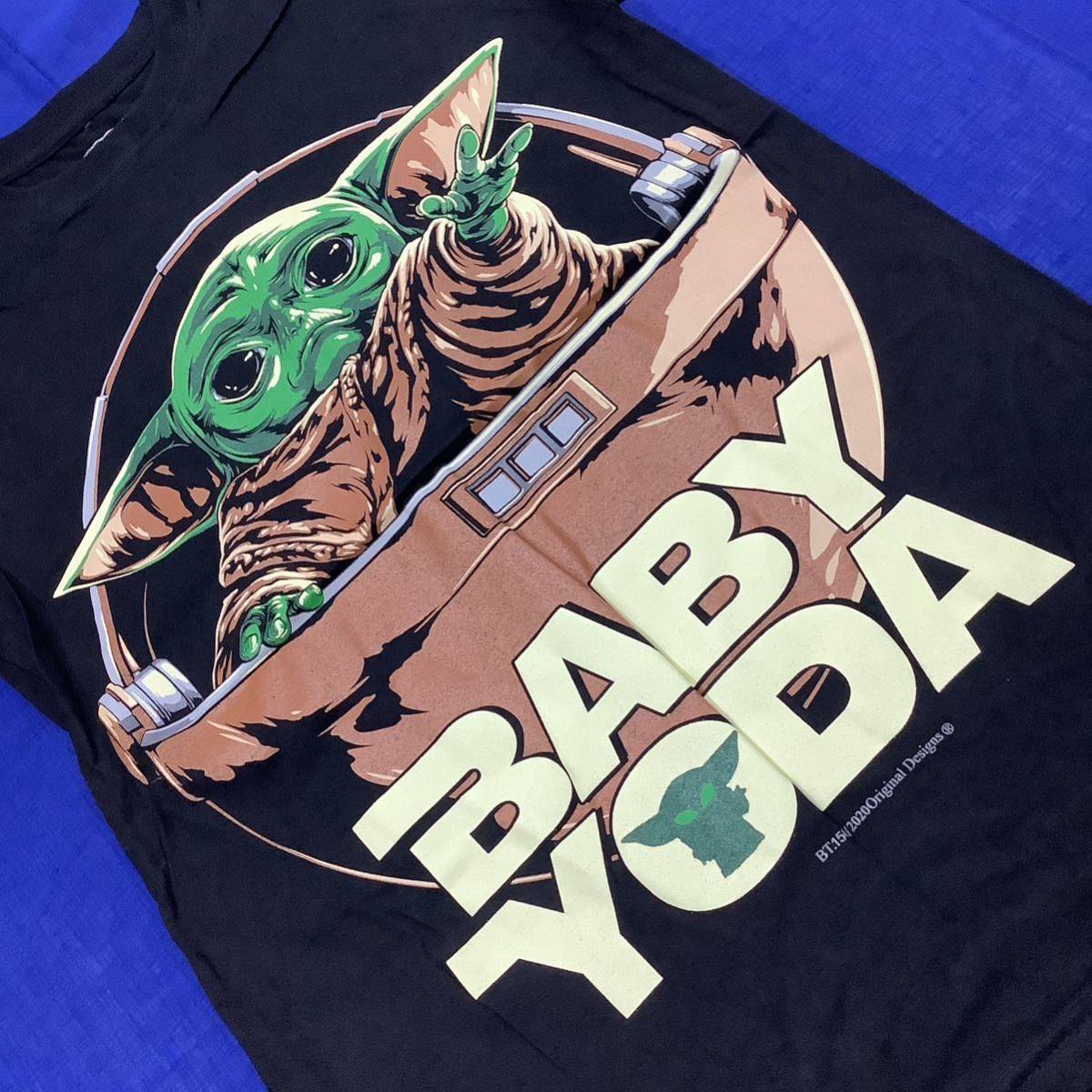 SR13S2. デザインTシャツ Sサイズ　BABYYODA ① ベビーヨーダ　Star Wars スターウォーズ　プリントTシャツ