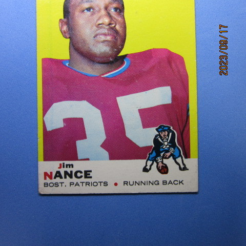 1969 Topps Football #70 Jim Nance_画像4