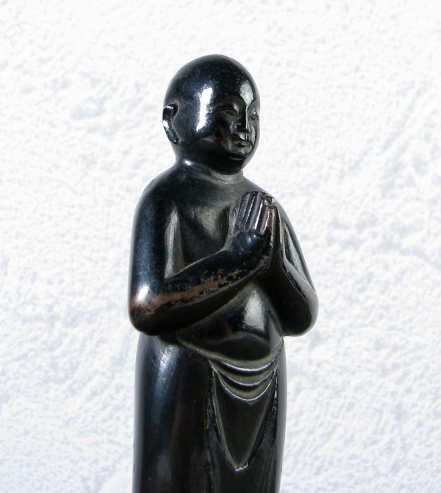 仏教美術　古銅　誕生仏　高さ：14cm　重さ：406g　江戸時代/弘法大師/仏像/23i049_画像7