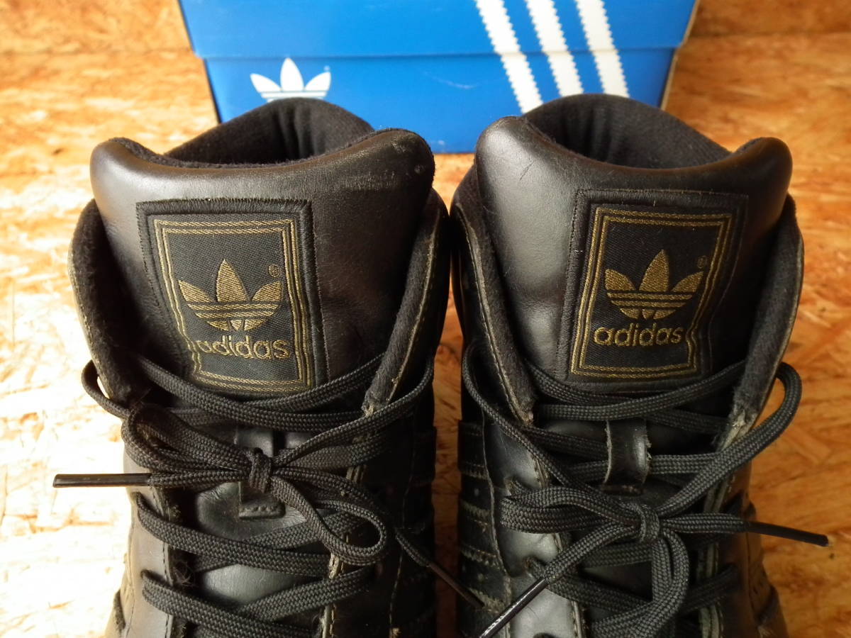 adidas( Adidas ) PROMODEL FTR 26.5cm(US8 1/2) 02 year made box attaching BLACK/GOLD.MET./LEAT 382734 ( promo Dell leather 2000 period sneakers )