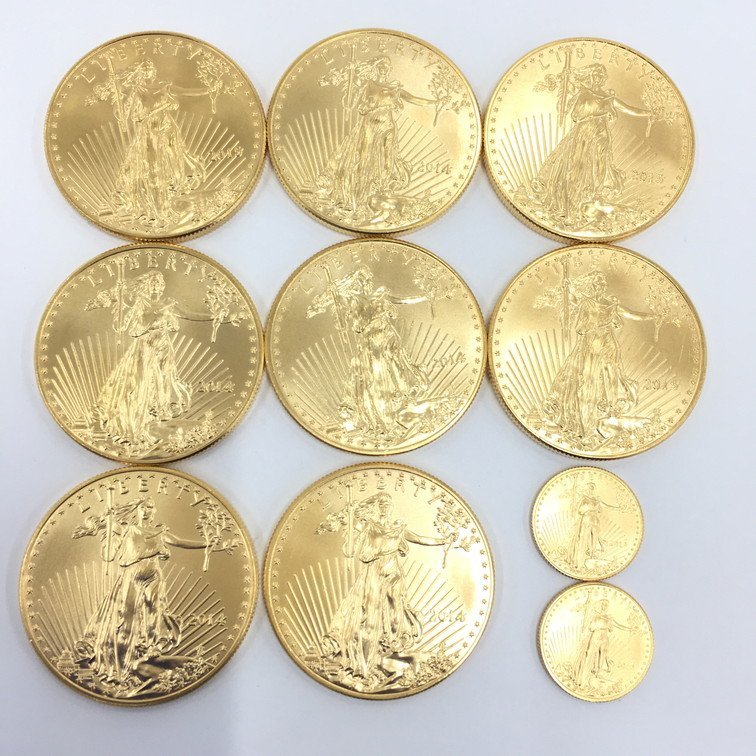 Yahoo!オークション - K22 アメリカ イーグル金貨 1oz 1/10oz 10...