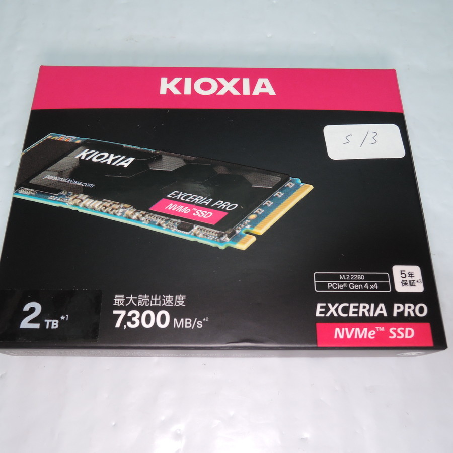 安価 東芝 キオクシア S13 SSD-CK2.0N4P/N 2TB SSD NVMe PRO EXCERIA