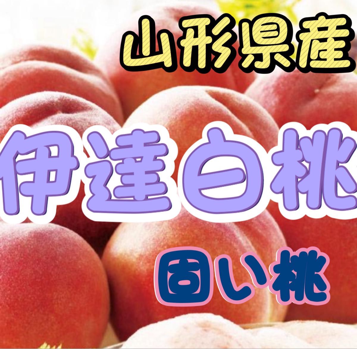 山形県産 伊達白桃 硬い桃 固い桃 桃 モモ もも｜PayPayフリマ