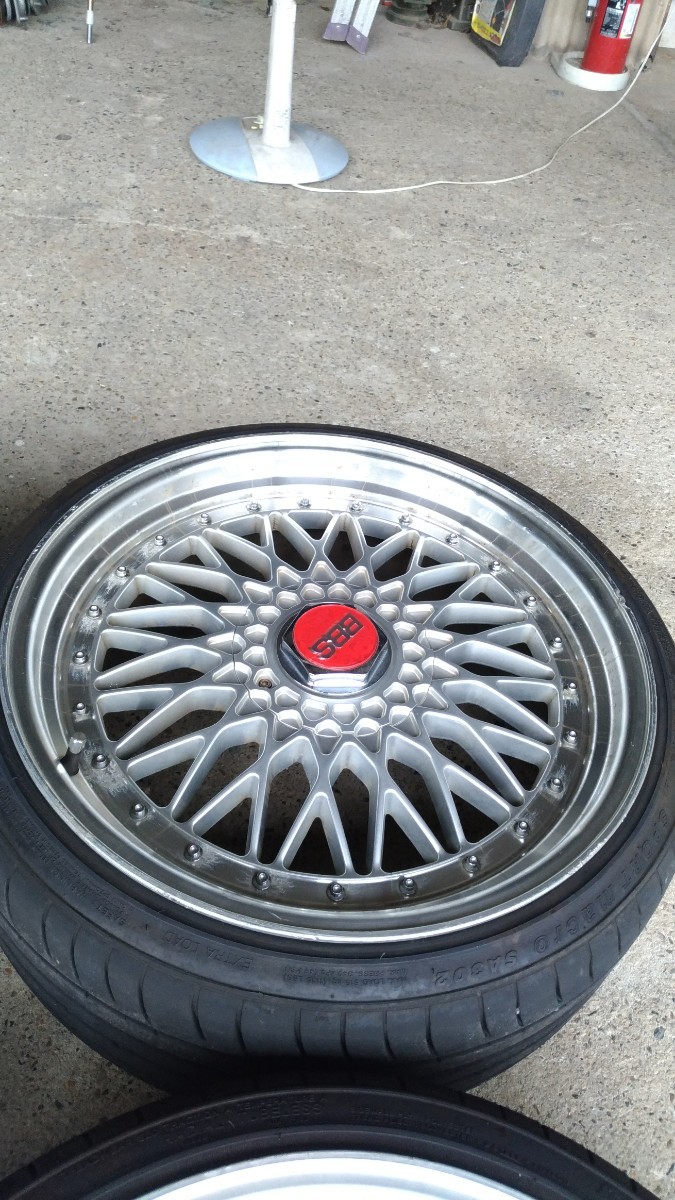 19インチ】BBS RS風 アルミホイール 215/35R19 製造22年 バリ山 4本