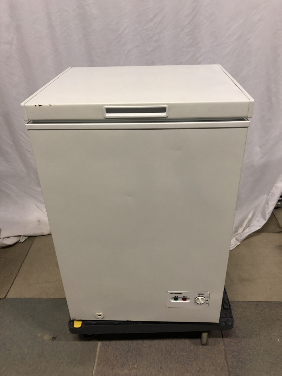 有名ブランド 冷凍庫 OHYAMA IRIS PF-A100D MT たっぷり容量100L2018年