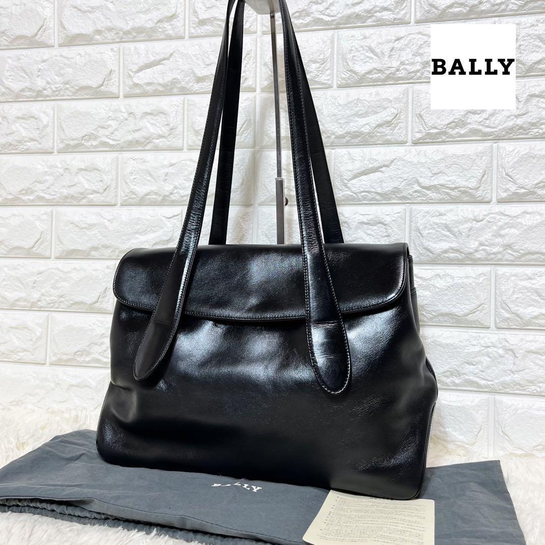 未使用級 BALLY バリー メンズ オールレザー 2way ハンドバッグ トート