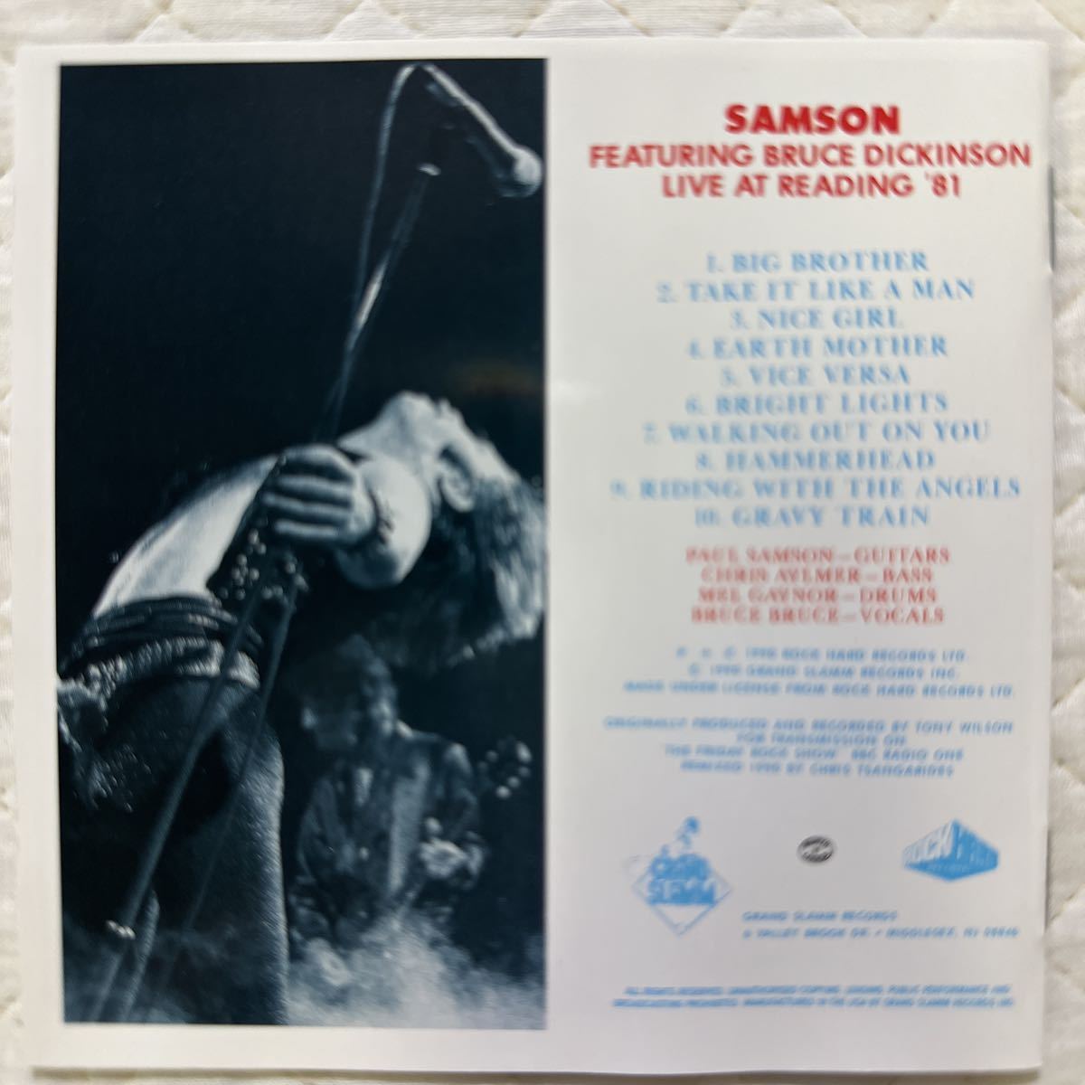 SAMSON featuring Bruce Dickinson / サムソン / LIVE AT READING '81_画像2