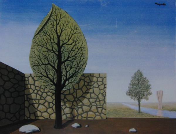 Rene Magritte,Le Geant, overseas edition super rare rezone, new goods amount attaching,ara