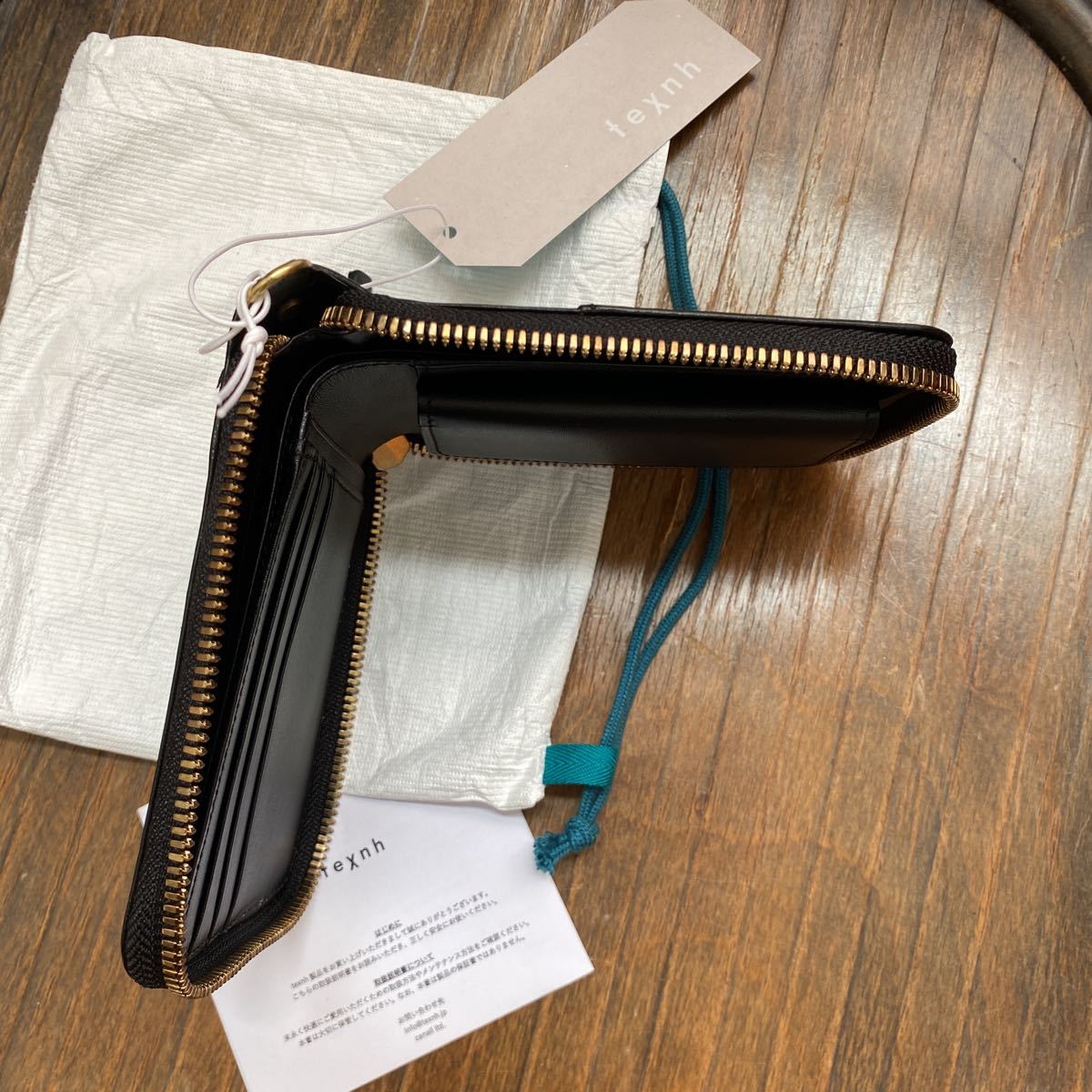 予約販売 テクネ | texnh 新品未使用 FOLD 財布 #BLACK WALLET 二