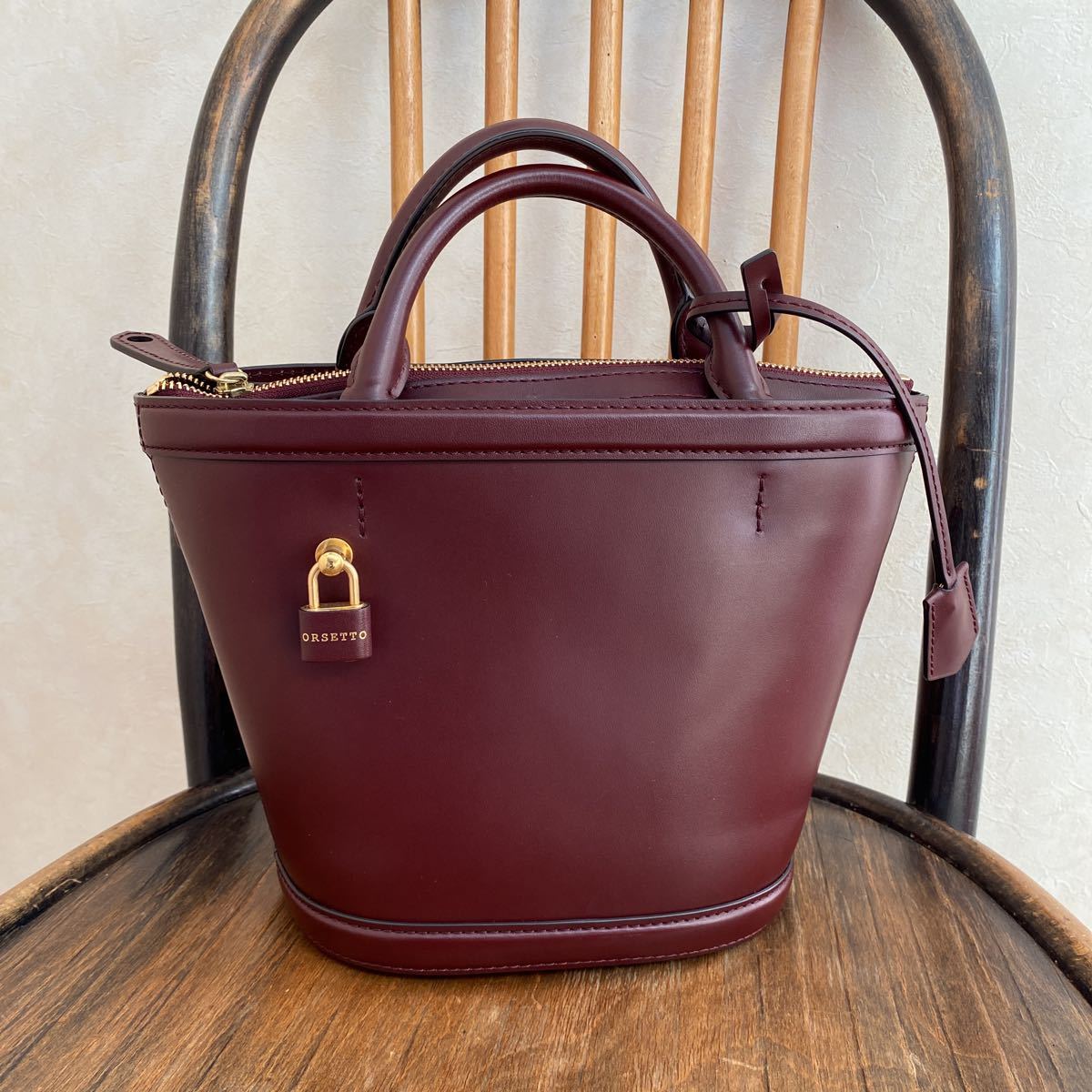 極美品 ORSETTO オルセット 2WAYトートバッグ