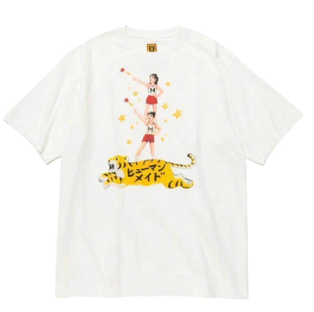 希少 正規品 美品 HUMAN MADE KEIKO SOOTOME T-SHIRT #3 ヒューマンメイド Mサイズ ホワイト Tシャツ トラ_画像1