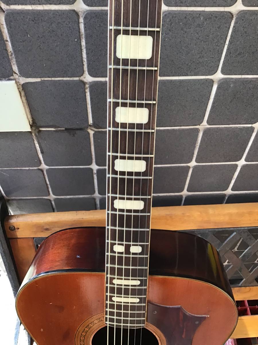レトロ ジャパン ビンテージ アンティーク Vintage 1970's Ensenada FG-43 Acoustic Guitar Made In Japan_画像5