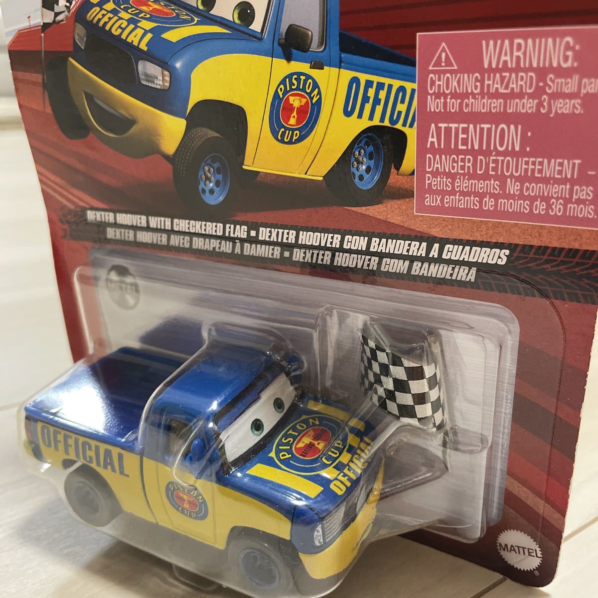 マテル カーズ MATTEL CARS チェッカーフラッグ デクスター フーバー Dexter Hoover with checkered flag ミニカー キャラクターカー_画像10