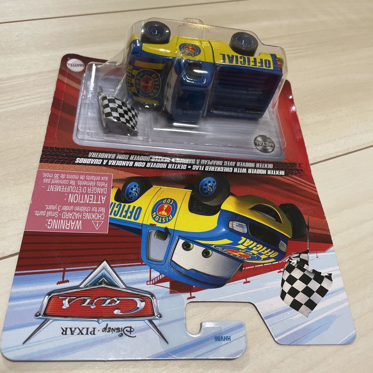 マテル カーズ MATTEL CARS チェッカーフラッグ デクスター フーバー Dexter Hoover with checkered flag ミニカー キャラクターカー_画像7