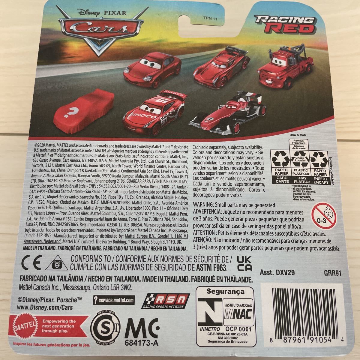 マテル カーズ　RACING RED DINOCO CRUZ RAMIREZ レーシングレッド ダイナコ クルーズ ラミレス　MATTEL CARS ミニカー キャラクターカー_画像2