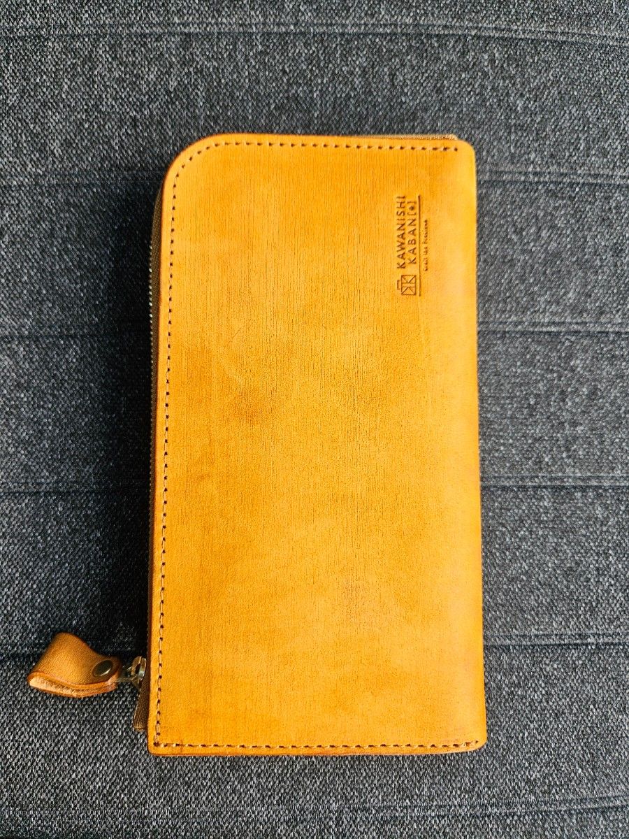 23/7月購入 カワニシカバン 長財布 リッチーL サンド セトウチ 23/7月購入 カワニシカバン 長財布 リッチーL サンド セトウチ