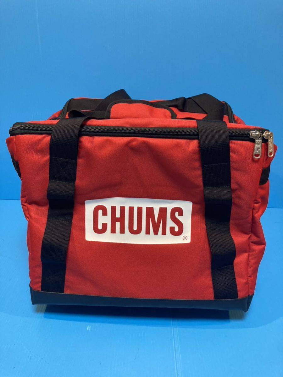* снижение цены [ не использовался непрофессионал хранение товар ]CHUMS| Chums | Chums Logo four двойной box S кемпинг механизм кейс для хранения салон костюм коробка . большая сумка 