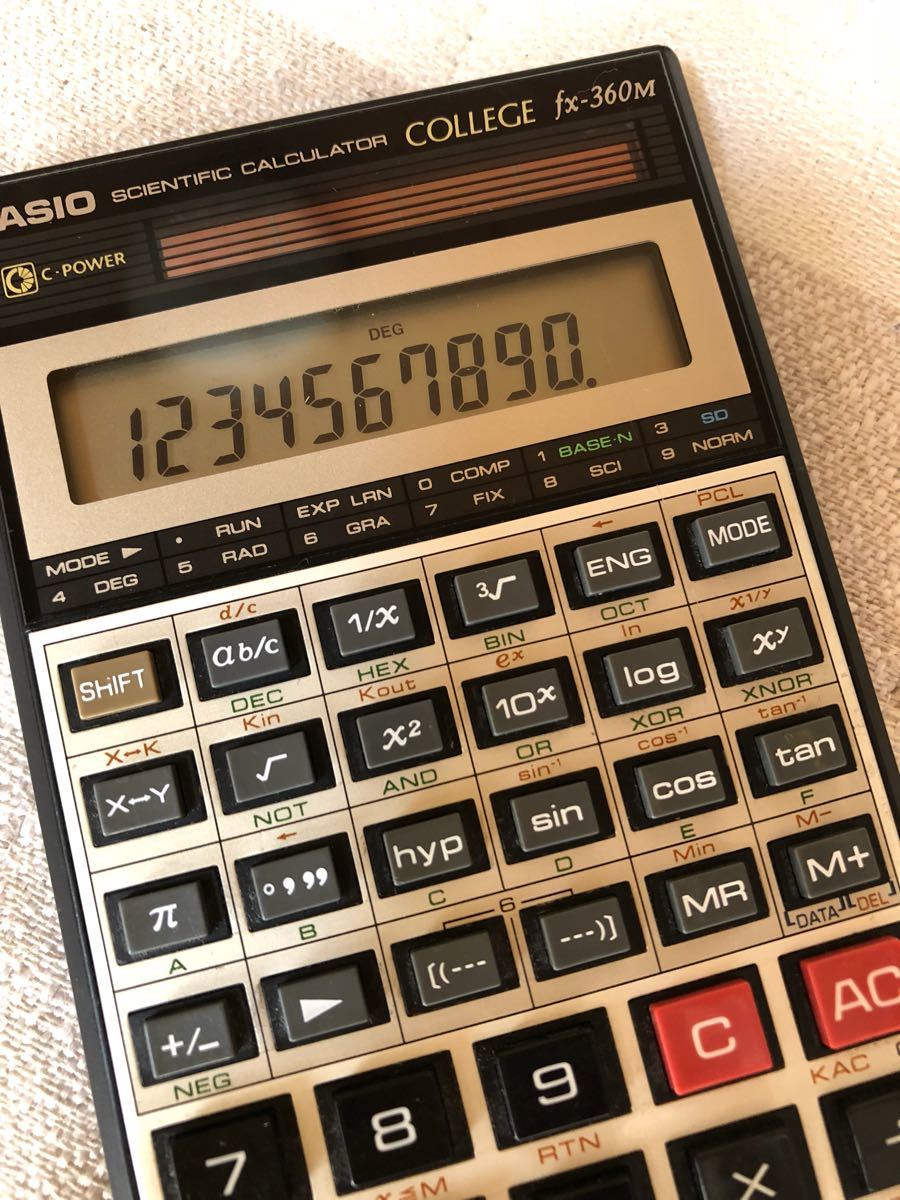 CASIO Casio scientific calculator fx-360m valuable goods? made in Japan secondhand goods 