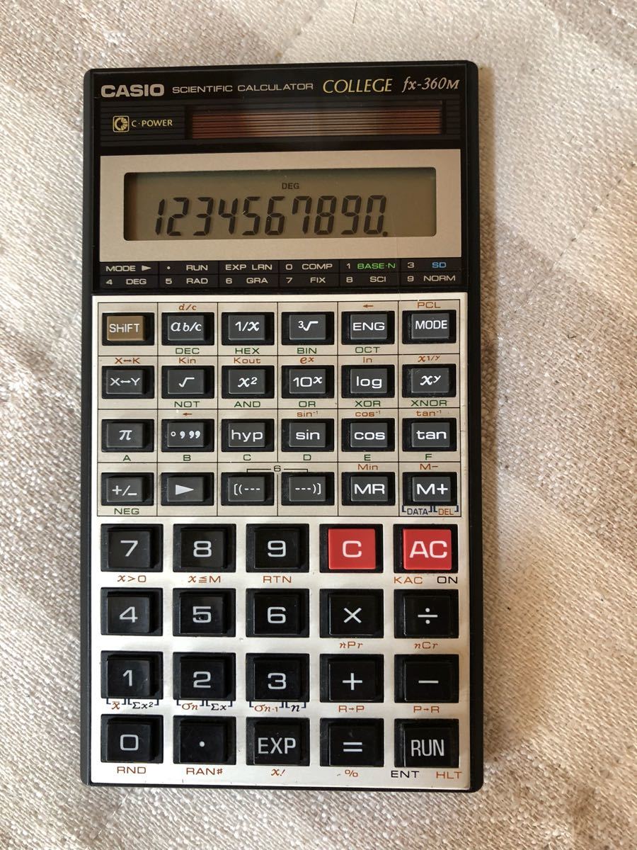 CASIO Casio scientific calculator fx-360m valuable goods? made in Japan secondhand goods 