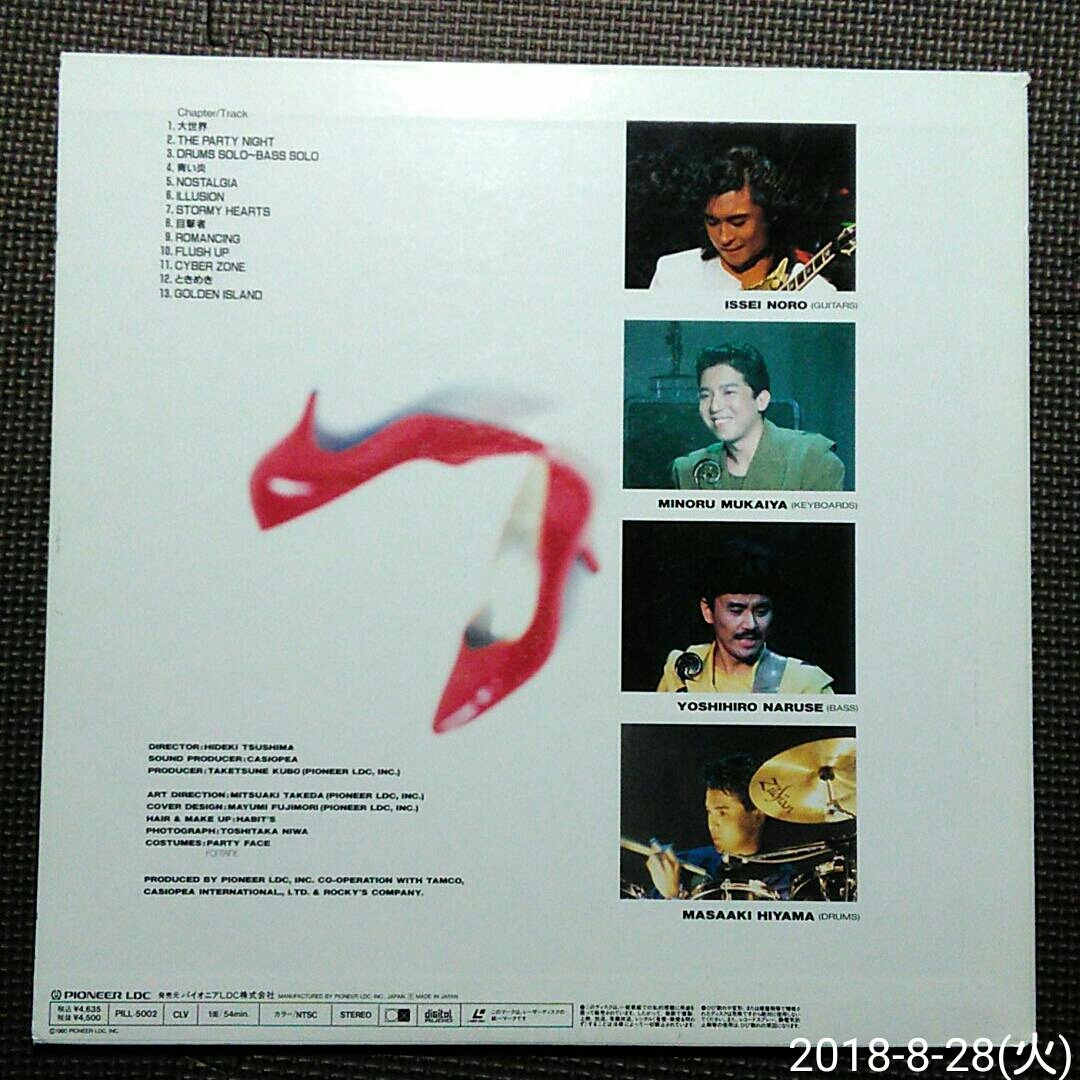 1LD CASIOPEA / THE PARTY VISUAL STACK PILL-5002 liner Anne ke-to post card attaching 